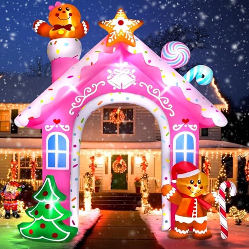 Kalolary Décoration Gonflable de Noël, Dépice Géante avec Lu