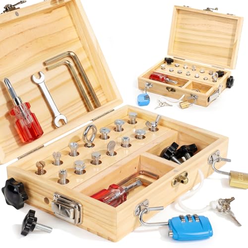 Lehoo Castle Jouet Montessori Coffret à Outils,Cadeau Enfant