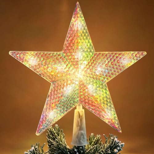 Etoile Sapin de Noel Lumineuse, Decoration Sapin Noel, LED E