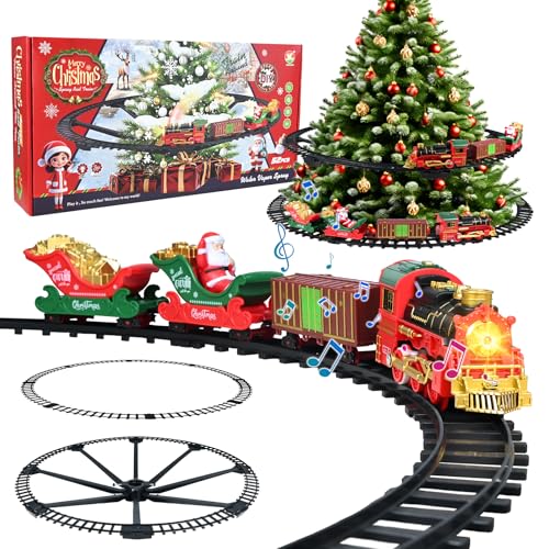 Ulikey Train de sapin de Noël, train de Noël, train de Noël 