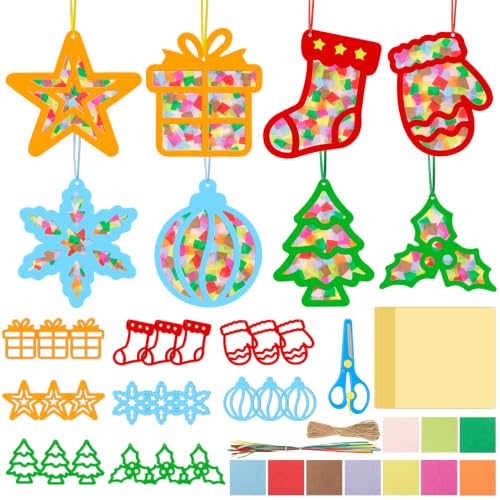 MELLIEX Kit Bricolage Noel Enfant, 24 Pièces Kit Creatif Noe