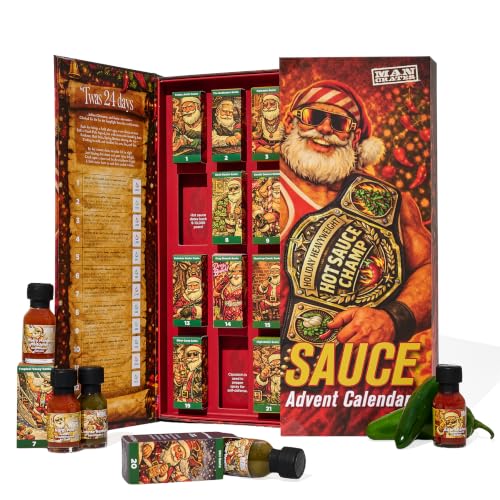 Calendrier de lAvent de sauces piquantes Man Crates 2026 - 2