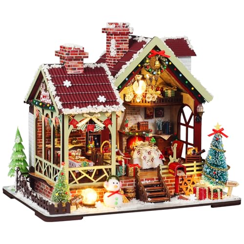 shrike DIY Noël Book Nook Kit, DIY Miniature House Kit, Dior
