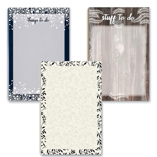 Lot de 3 blocs-notes pour liste de choses à faire 5,5 x 8,5