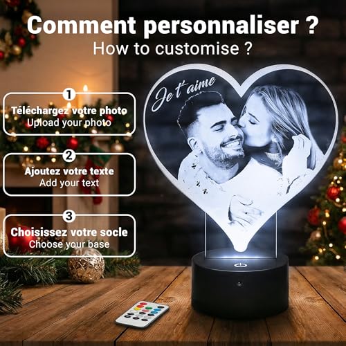 Lampephoto.fr Lampe photo Personnalisée par gravure laser, P