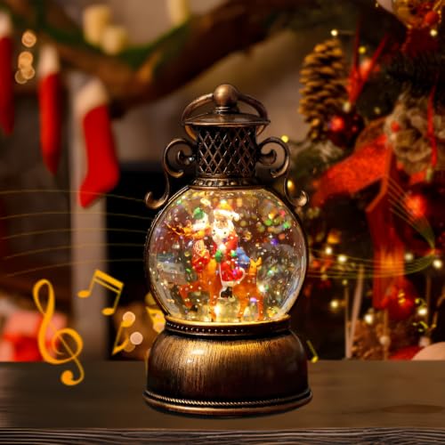 Boule à neige de Noël - Lanterne avec musique - Décoration d