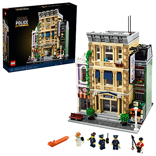 LEGO Police Station 10278 Building Kit; A Highly Detailed Di