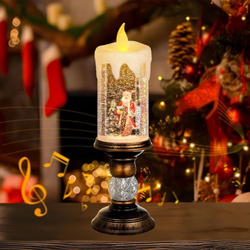 Lanterne Boule à Neige Musicale Noël