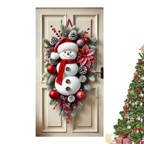 Bannière de porte Bonhomme de neige - Décoration de Noël 180