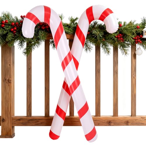 Décoration de Noël Canne en Sucre XXL - 120 cm Grande décora
