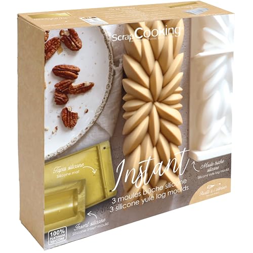 ScrapCooking - Coffret Moules Bûche de Noël « Instant » - 3 