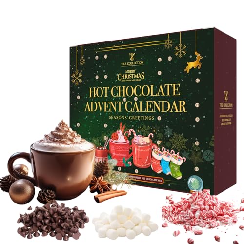 Calendrier de lAvent 2023 au chocolat chaud | Coffret cadeau