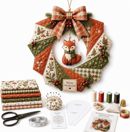 Couronne de Noël en tissu à faire soi-même, grand nœud en pa