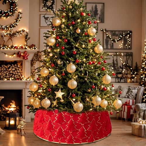 Jupe Sapin Noël Rouge 72cm