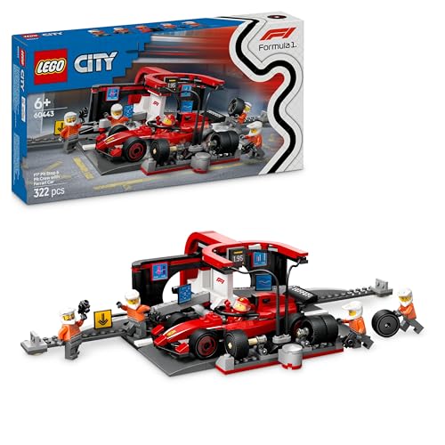 LEGO City Arrêt au Stand de F1 avec Voiture Ferrari - Jeu de