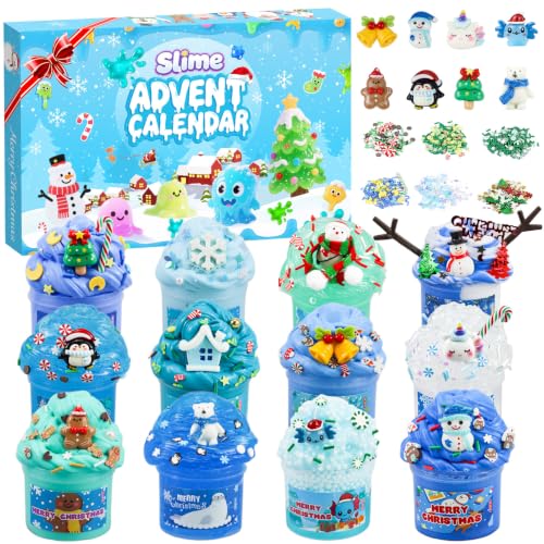 Calendrier de lAvent Slime 2026 pour enfants, filles, garçon