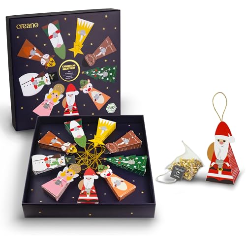 Creano Coffret Cadeau de Tisanes Bio de Noël – 9 Personnages
