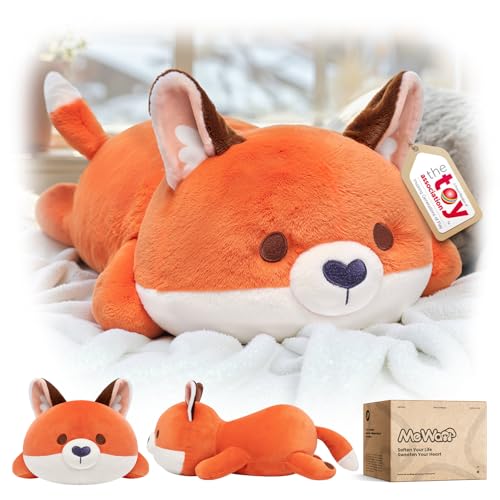 Mewaii Peluche Renard Mignonne 13 Pouces,Oreiller Kawaii en 