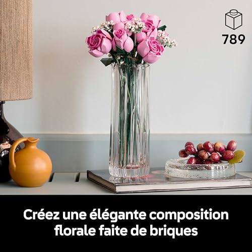 LEGO Botanicals Bouquet de Roses Roses - Set de Construction