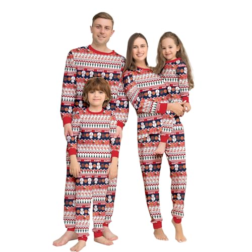 MUYOGRT Pyjama de Noël Famille Combinaison Pyjama Maison Cha