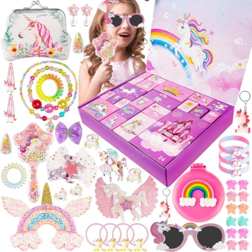 Calendrier de lavent 2026 Enfant Fille, 24 Jours de Bijoux (