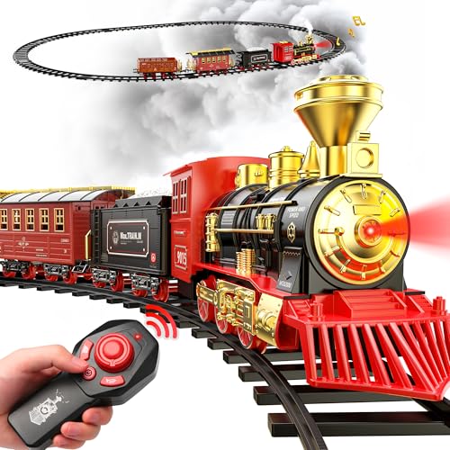 Hot Bee Train Électrique Télécommandé pour Enfants et Adulte