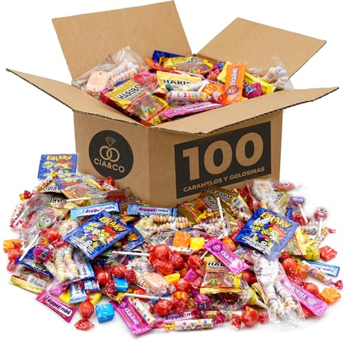 Mega Box 100 Bonbons, Friandises et Confiseries Cia&Co · Pou