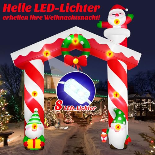 Danxilu Decoration Noel Exterieur Gonflable Arche Geante de 