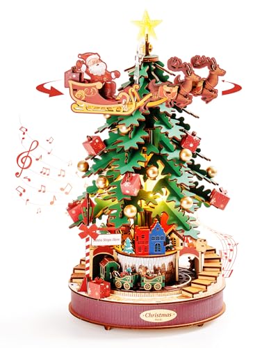 Rolife Maquette en Bois a Construire Boîte à Musique Sapin d