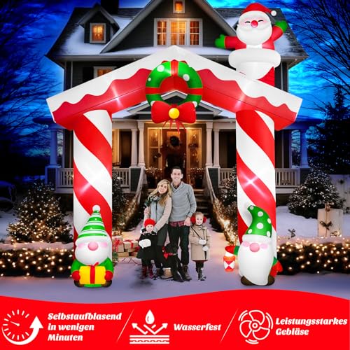 Danxilu Decoration Noel Exterieur Gonflable Arche Geante de 