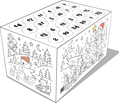Boxclusive® Calendrier de lAvent à remplir soi-même, 24 bout