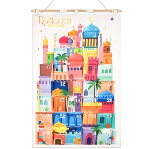 Calendrier Avent Ramadan Tissu Réutilisable