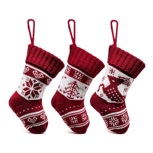 Lot 3 Chaussettes Noël Tricotées