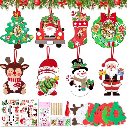 Bricolage Noel Enfant,8 Kits Activite Noel,EVA Loisir Creati
