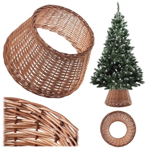 Jupe Sapin Noël Osier Naturel 47cm