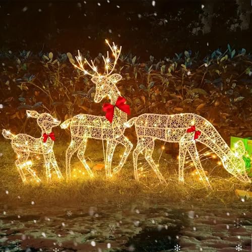 Renne Lumineux Noel Exterieur, Cerf Lumineux Noel, Decoratio