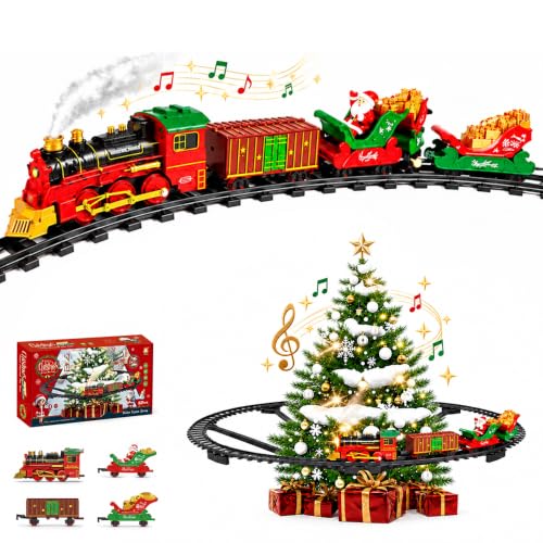 Train Sapin de Noel, Train Autour du Sapin avec Sons, lumièr