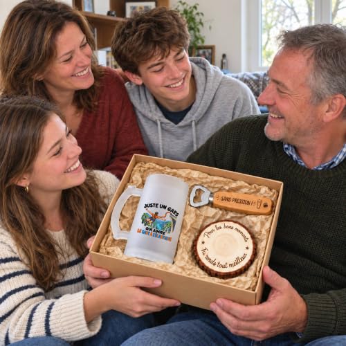 Planetee Coffret Chope de Bière Un Gars qui Adore le Saut à