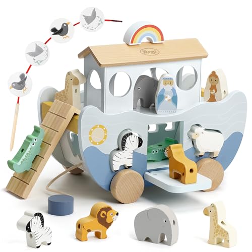 Joyreal Arche de Noé - Cadeau Baptême Garcon Fille Enfant, J