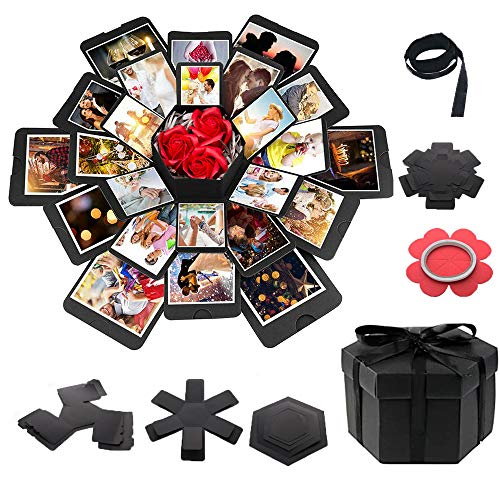Hamiggaa Boîte Cadeau Explosion avec 6 Visages pour Noël, No
