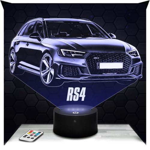 Lampephoto.fr - Lampe 3D Voiture Rs4 Décoration Miniature Co