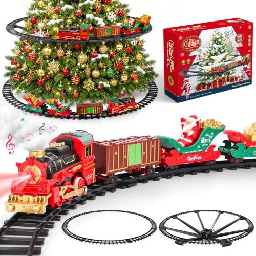 deAO Train de Noël Électrique Autour de larbre, Décoration F