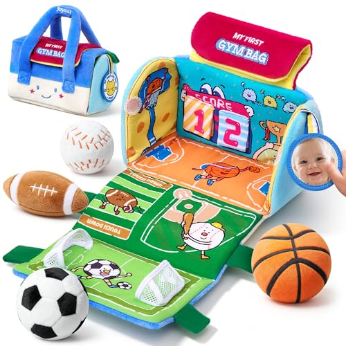JoyCat Jouets Bébé 0-12 Mois, Premier Sac de Sport en Peluch