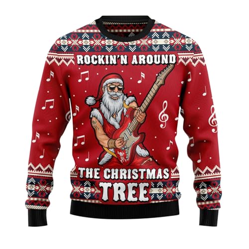 Pull Moche Noël Homme Laine XL