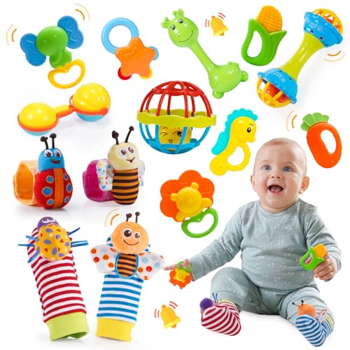 Wootoyz Jouet Bebe 0 3 6 9 Mois, Hochet Bebe 0-12 Mois Cadea