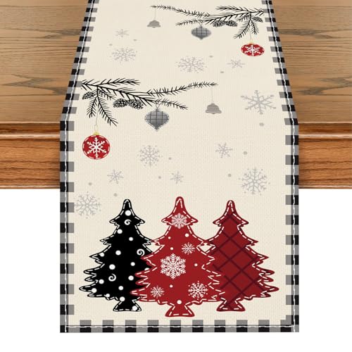 Chemin de Table Noël Blanc 230x33cm