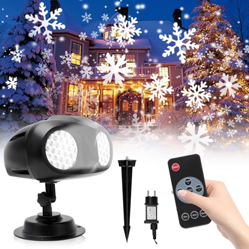 RANJIMA Projecteur flocon de neige, lampe de projection LED