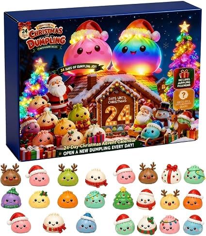 Calendrier de lAvent 2026 Squishies Dumpling raviolis sur le