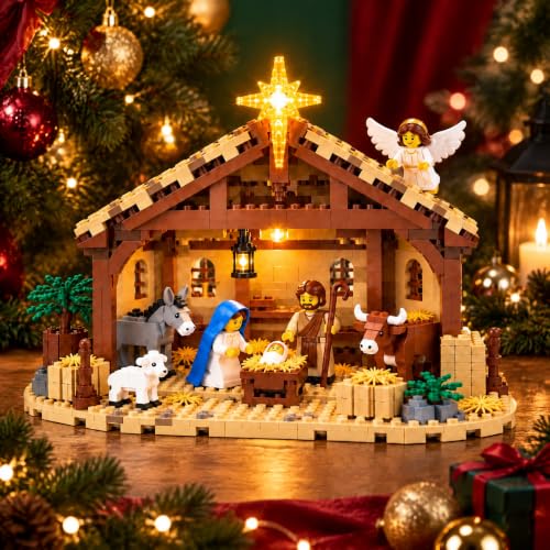 Ensemble de blocs de construction The Nativity Story | Crèch