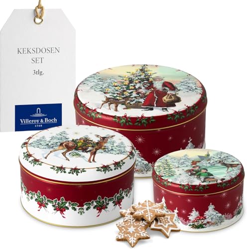 Villeroy & Boch - Winter Collage Set 3 Boîtes à Biscuits Mul